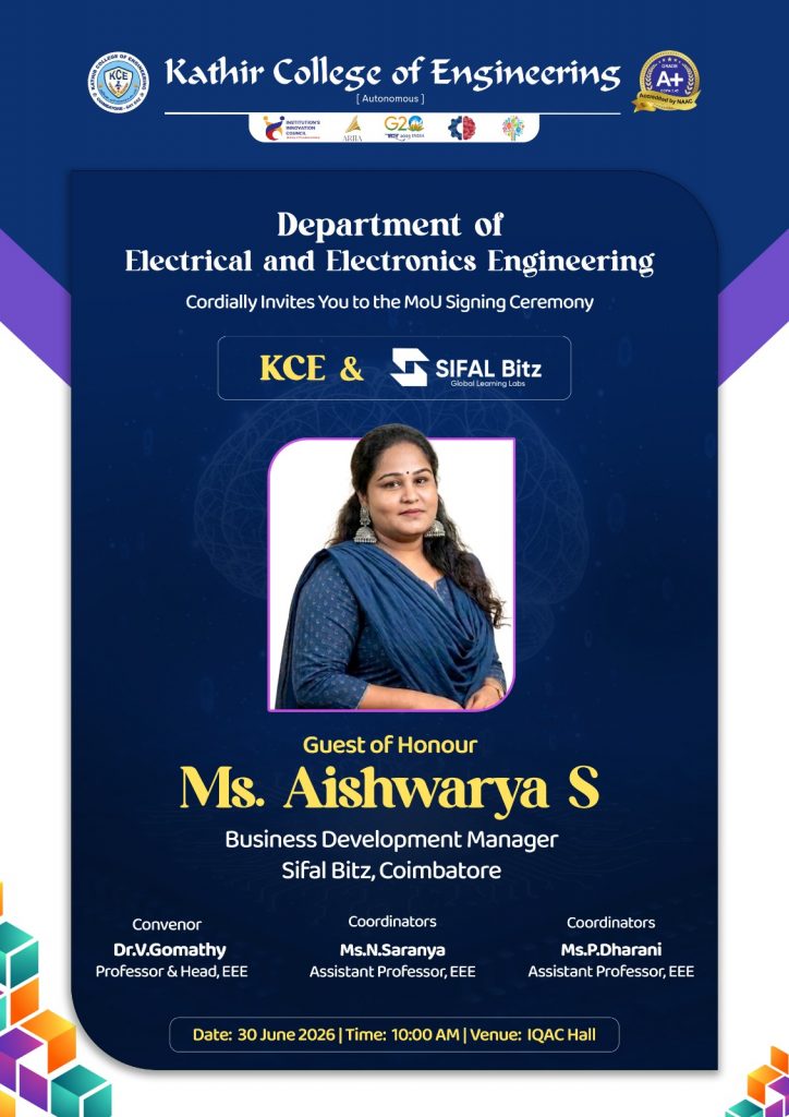 Kathir College MOU EEE 26